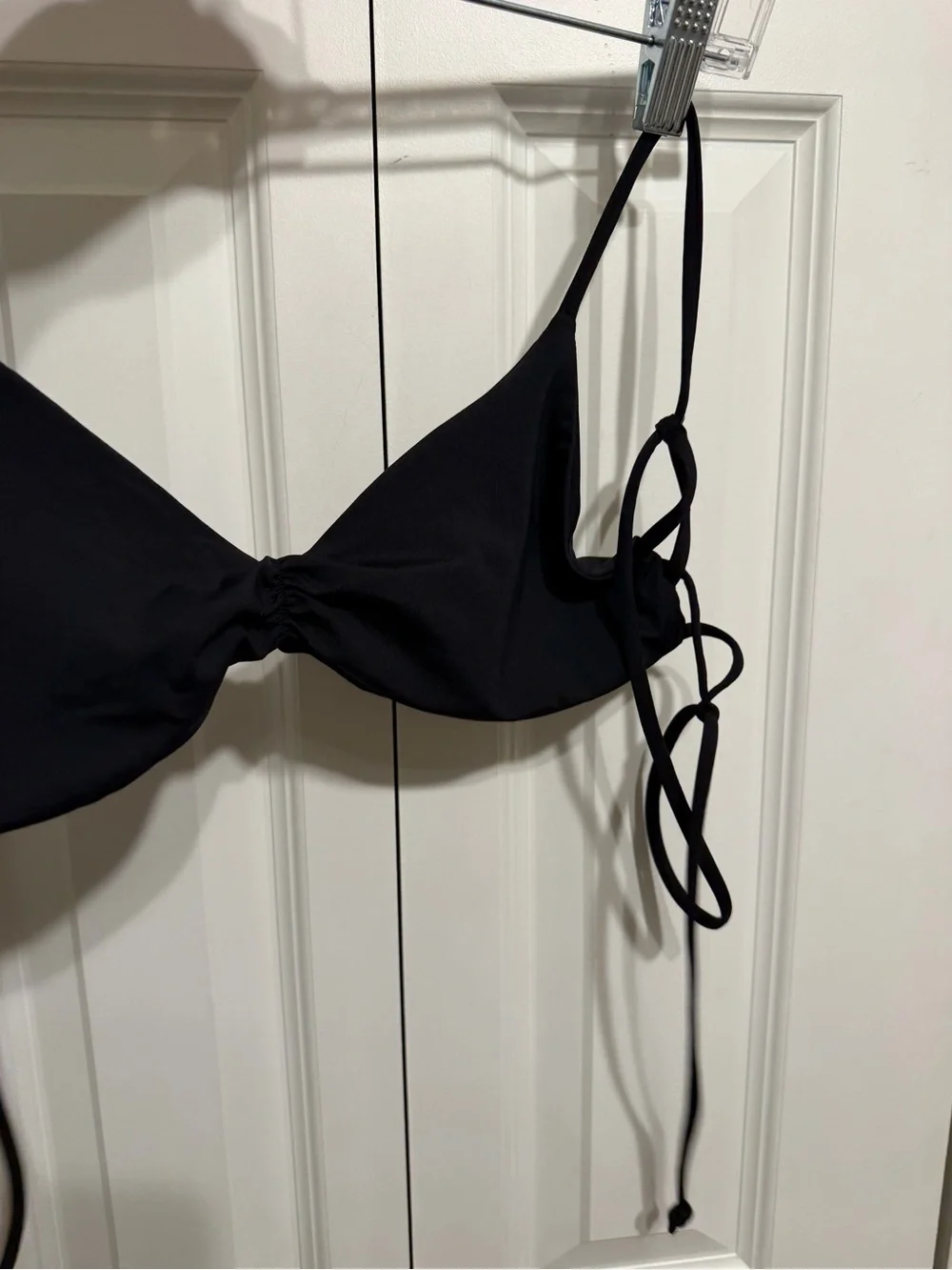L*Space L61063 Black Cody Top Women's Swimwear Size M new without tags